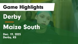 Derby  vs Maize South  Game Highlights - Dec. 19, 2023