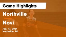 Northville  vs Novi  Game Highlights - Jan. 13, 2024