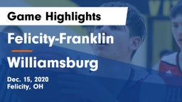 Felicity-Franklin  vs Williamsburg  Game Highlights - Dec. 15, 2020
