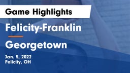 Felicity-Franklin  vs Georgetown  Game Highlights - Jan. 5, 2022