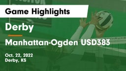 Derby  vs Manhattan-Ogden USD383 Game Highlights - Oct. 22, 2022