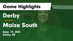 Derby  vs Maize South  Game Highlights - Sept. 19, 2023