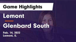 Lemont  vs Glenbard South  Game Highlights - Feb. 14, 2022