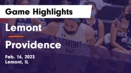 Lemont  vs Providence Game Highlights - Feb. 16, 2023