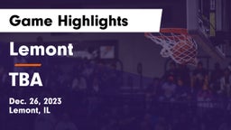 Lemont  vs TBA Game Highlights - Dec. 26, 2023