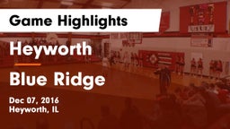 Heyworth  vs Blue Ridge Game Highlights - Dec 07, 2016