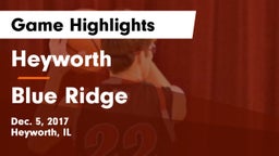 Heyworth  vs Blue Ridge Game Highlights - Dec. 5, 2017