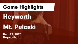Heyworth  vs Mt. Pulaski Game Highlights - Dec. 29, 2017