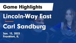 Lincoln-Way East  vs Carl Sandburg  Game Highlights - Jan. 13, 2023