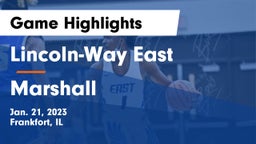 Lincoln-Way East  vs Marshall  Game Highlights - Jan. 21, 2023