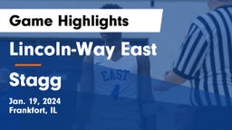 Lincoln-Way East  vs Stagg  Game Highlights - Jan. 19, 2024