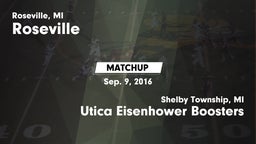 Matchup: Roseville High vs. Utica Eisenhower  Boosters 2016
