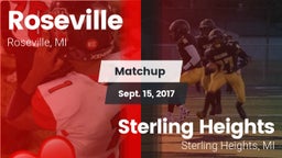 Matchup: Roseville High vs. Sterling Heights  2017