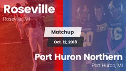 Matchup: Roseville High vs. Port Huron Northern  2018