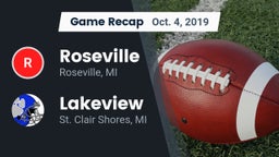 Recap: Roseville  vs. Lakeview  2019