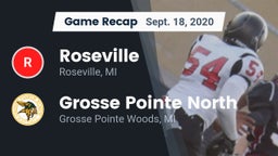 Recap: Roseville  vs. Grosse Pointe North  2020