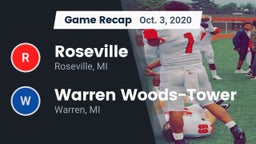 Recap: Roseville  vs. Warren Woods-Tower  2020