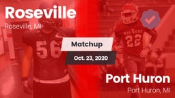 Matchup: Roseville High vs. Port Huron  2020