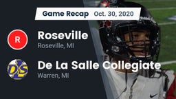 Recap: Roseville  vs. De La Salle Collegiate 2020