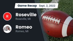 Recap: Roseville  vs. Romeo  2022