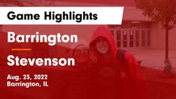 Barrington  vs Stevenson  Game Highlights - Aug. 23, 2022