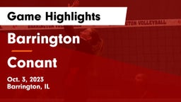 Barrington  vs Conant Game Highlights - Oct. 3, 2023