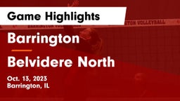 Barrington  vs Belvidere North Game Highlights - Oct. 13, 2023