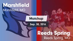 Matchup: Marshfield High vs. Reeds Spring  2016