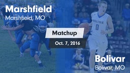 Matchup: Marshfield High vs. Bolivar  2016