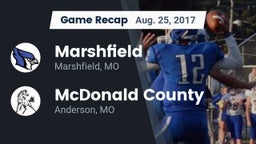 Recap: Marshfield  vs. McDonald County  2017