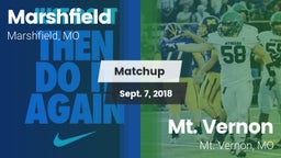 Matchup: Marshfield High vs. Mt. Vernon  2018