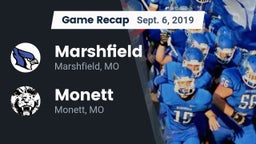 Recap: Marshfield  vs. Monett  2019