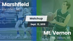 Matchup: Marshfield High vs. Mt. Vernon  2019