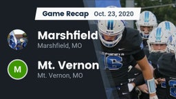Recap: Marshfield  vs. Mt. Vernon  2020