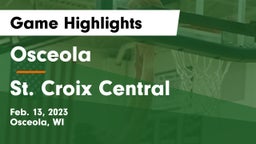 Osceola  vs St. Croix Central  Game Highlights - Feb. 13, 2023