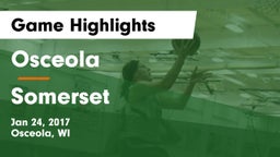 Osceola  vs Somerset  Game Highlights - Jan 24, 2017