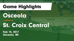 Osceola  vs St. Croix Central  Game Highlights - Feb 10, 2017