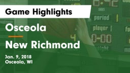 Osceola  vs New Richmond  Game Highlights - Jan. 9, 2018