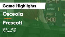 Osceola  vs Prescott  Game Highlights - Dec. 1, 2017