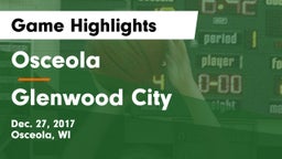 Osceola  vs Glenwood City Game Highlights - Dec. 27, 2017