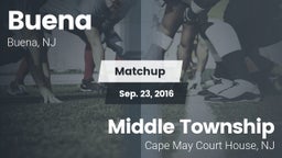 Matchup: Buena  vs. Middle Township  2016