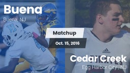 Matchup: Buena  vs. Cedar Creek  2016