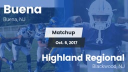 Matchup: Buena  vs. Highland Regional  2017