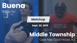 Matchup: Buena  vs. Middle Township  2019