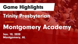 Trinity Presbyterian  vs Montgomery Academy  Game Highlights - Jan. 10, 2020