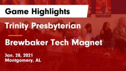 Trinity Presbyterian  vs Brewbaker Tech Magnet  Game Highlights - Jan. 28, 2021