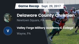 Recap: Delaware County Christian  vs. Valley Forge Military Academy & College 2017