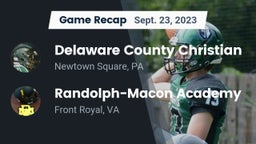 Recap: Delaware County Christian  vs. Randolph-Macon Academy  2023