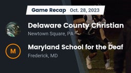 Recap: Delaware County Christian  vs. Maryland School for the Deaf  2023