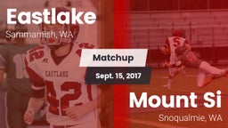 Matchup: Eastlake  vs. Mount Si  2017